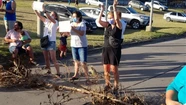 Vecinos del sur provocaron un caos en la vuelta de la playa por la falta de agua.