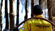Bomberos bonaerenses trabajan en los incendios forestales de Corrientes