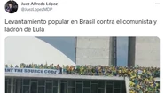 En twitter, el juez López se mostró a favor del levantamiento antidemocrático en Brasil. Imagen captura: @JuezLopezMDP.