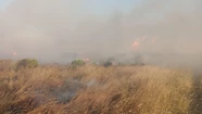 Incendio de pastizales en el predio de Osse: es el segundo en tres días