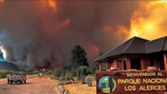 Feroz incendio forestal en Chubut: no se puede combatir desde el aire por el humo