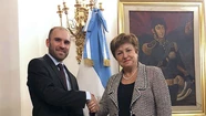 Guzman se reunió con la directora del FMI en Roma