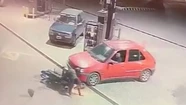 Video: héroe anónimo atropelló al motochorro y evitó que le robaran a un ciclista