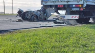 Así quedó el vehículo tras el impacto con el camión. Foto: cortesía 02265.