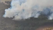 Se desató un incendio forestal en la zona costera de Lobería