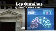 La votación en general de la ley Ómnibus 144 votos a favor y 109 en contra