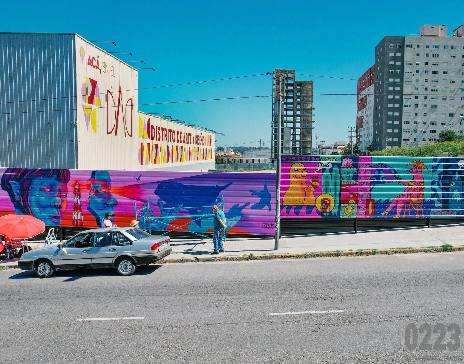 Los nuevos murales en el DAD: el distrito de arte y diseño que busca transformarse en una postal de Mar del Plata. Foto: 0223.