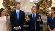El Rey de España fue recibido por Macri y respaldó al gobierno