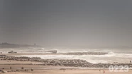Persiste el alerta por fuertes vientos del oeste para Mar del Plata. Foto: 0223.