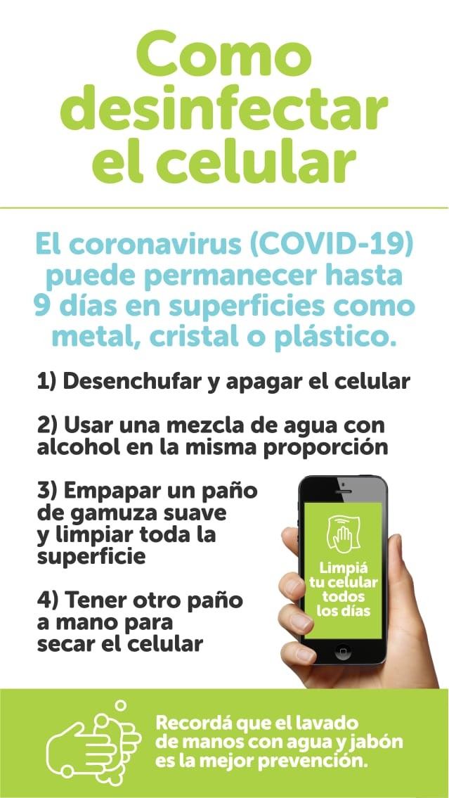 Cómo limpiar el celular para prevenir el coronavirus