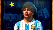 "Su sueño tenía una estrella", el mural de Maradona en Mar del Plata que llegó a los ojos de Gianinna