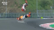 Impresionante accidente del español Márquez en el MotoGP