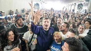 Máximo Kirchner encabezó la marcha de La Cámpora por el Día de la Memoria. Foto: Infobae.