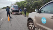 El conductor del Peugeot 308 estaba totalmente borracho: su auto fue secuestrado así como su licencia de conducir. Foto: Secretaría de Seguridad MGP. 