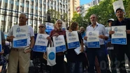 La presentación de la marcha se realizó en las puertas de Tribunales.