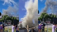 Un incendio generó alarma en el Monumental
