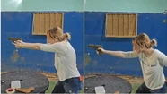 El video viral de Lilia Lemoine practicando tiro