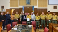 Reconocieron a los bomberos marplatenses que combatieron los incendios en Corrientes