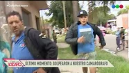 Video: terrible agresión en vivo a un camarógrafo de "Cortá por Lozano"