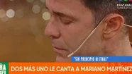 Mariano Martínez no pudo contener las lágrimas al ver a sus hijos en vivo
