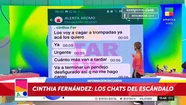 Los chats que complican a Cinthia Fernández por el escándalo del gas pimienta: "Si tuviese un arma, lo mato"
