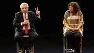 Alberto Fernández y la ministra de Salud, Carla Vizzotti. Foto: cortesía agencia Télam.
