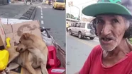 Video viral: un hombre en situación de calle rechazó una suculenta oferta por su perrita