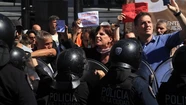 Tensión en el Congreso: la Policía de la Ciudad reprimió a los manifestantes.