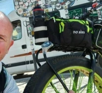 Un marplatense recorrió más de 5 mil kilómetros con una Fatbike para dejar un mensaje de esperanza