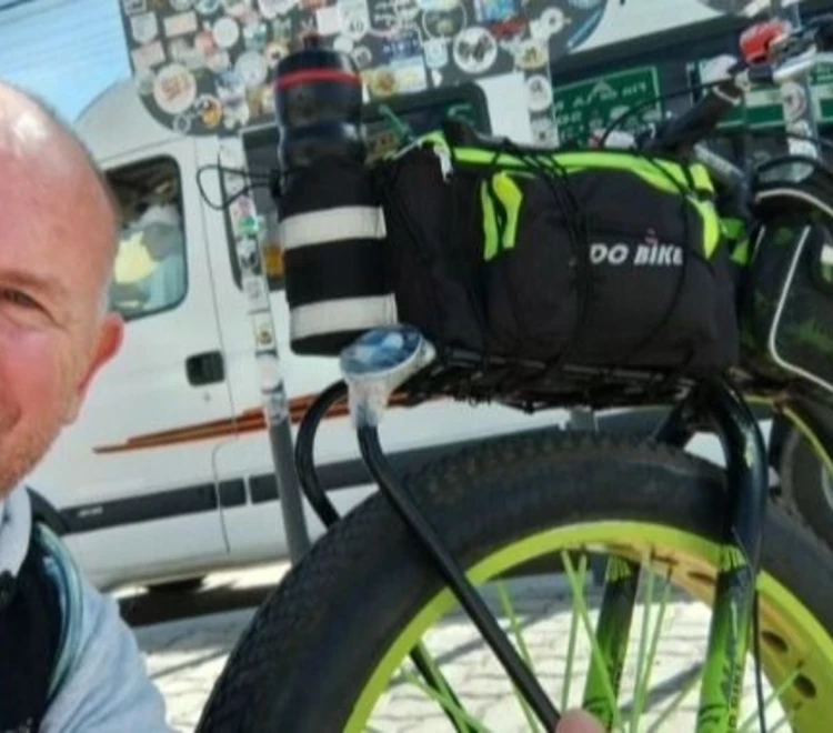 Un marplatense recorrió más de 5 mil kilómetros con una Fatbike para dejar un mensaje de esperanza