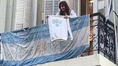 Marcha Universitaria: Cristina Fernández se mostró con un buzo de la Unlp