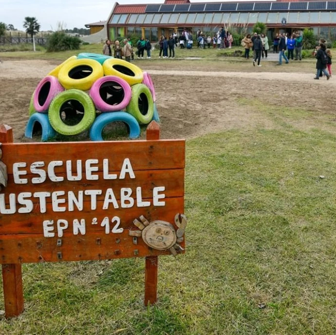 La escuela sustentable de Mar Chiquita se amplió en 340 m2.
