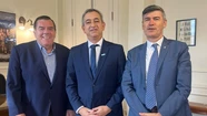 Montenegro mantuvo un encuentro privado por los intendentes Pablo Javkin (Rosario) y Daniel Passerini (Córdoba).