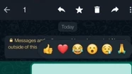 WhatsApp incorporó reacciones a los mensajes: cómo es la nueva función