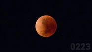 Eclipse de luna roja.