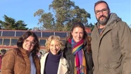 Elena Roger visitó la escuela sustentable de Mar Chiquita