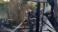 Tensión por el incendio de una vivienda en San Patricio