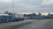 Bronca entre camioneros en la protesta del cruce de rutas 55 y 226