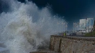 Avanza el ciclón extratropical y emiten alerta por olas de casi 3 metros en la costa de Mar del Plata. Foto: 0223.