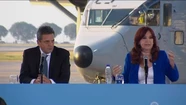 Cristina Fernández se mostró con el precandidato a presidente Sergio Massa.