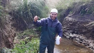 Lucas Lombardero, el investigador que analiza el estrés de los peces de La Brava