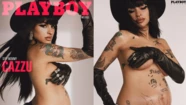 Cazzu embarazada posa en Playboy México