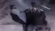 El video demuestra el violento accionar de los delincuentes.