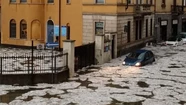 Así quedaron las calles de Milán tras la tormenta. Foto cortesía Primamonza.