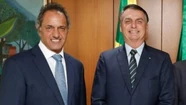 El embajador argentino Daniel Scioli se reunió con Bolsonaro