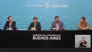 El anuncio lo lideró Kicillof desde la Casa de Gobierno en La Plata: Foto: captura de vídeo.