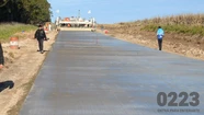 La obra de la primera etapa de la Circunvalación de Mar del Plata está completa al 50%. Foto: 0223.
