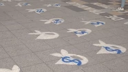 Vandalizaron con pintadas los pañuelos de Madres de Plaza de Mayo en Mar del Plata