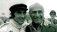 Jackie Stewart con Fangio.