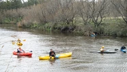 Por agua y tierra: limpian cinco kilómetros del río Quequén